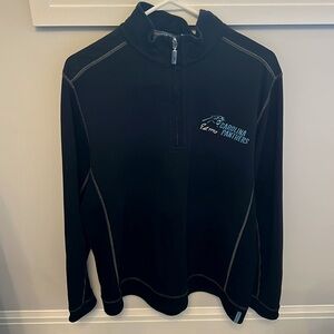 Men’s Tommy Bahama Carolina Panthers half zip size Medium.